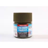 Tamiya Hobbyverf Enamel verf - LP-28 Olive Drab 1 - Matt - Lacquer Paint - Verf potje - 10 ml