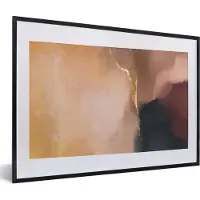 PosterMonkey Fotolijst incl. Poster - Abstract - Verf - Pastel - 60x40 cm - Posterlijst