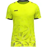 Jako Sonic Shirt Korte Mouw Heren - Fluogeel / Zwart / Wit | Maat: M