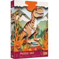 Trefl 160, 40th anniversary, Paper Art: Dinosaur, FSC Mix 70%, 160 stuk(s), Dinosauriërs, 6 jaar