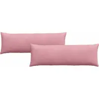 vidaXL Zitkussens 2 pcs Roze 120 x 40 cm Corduroy stof