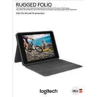 Logitech Rugged Folio toetsenbord, met Smart Connector, in de kleur grafiet