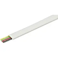 Goobay Telefoonkabel 4-aderig op rol - CCA (AWG28) / wit - 100 meter