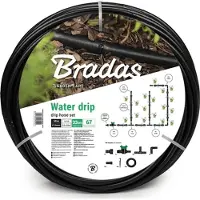Bradas WATER DRIP Druppelslang Set – 50 m – 33 cm – 1,6 L/u – Complete Druppelsysteem