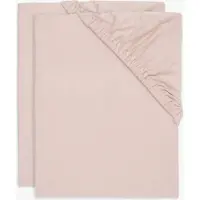 Jollein - Hoeslaken Jersey 40/50x80/90cm - Wieg, Ledikant, Babybed - Wild Rose - 2 Stuks