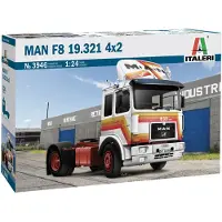 Italeri Modelbouwpakket Vrachtwagens - 3946 MAN F8 19.321 4X2 Plastic - 1:24 - Modelbouw