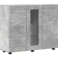 vidaXL Houten Kast Beton Grijs Bewerkt hout