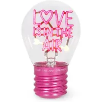 Legami S.p.A. Societa Benefit: Tafel lamp, gloeilamp, "Liefde is in de lucht"