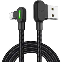 Mcdodo USB-naar-Micro-USB-kabel CA-5280 met LED-indicator, 3 meter (zwart)