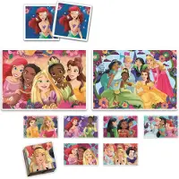 Clementoni - Edukit 4-in-1 - Disney Princess - Puzzel, & Blokken - Vanaf 3 Jaar