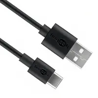 Goobay USB A naar USB C kabel | 2 meter | USB 2.0 (Zwart)