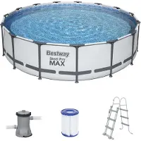Bestway Steel Pro MAX bovengrondse zwembad set - ovaal - 10.949 liter - 4,88 m x 3,05 m x 1,07 m