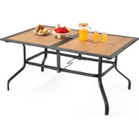 Vevor Patiotafel Tuintafel Balkontafel (1505 x 960 x 725 mm) Gemaakt van koolstofstaal + DPC-plaat