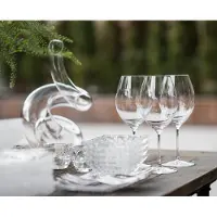 Riedel Fatto A Mano Riesling / Zinfandel, rode wijnglas, wijnglas, hoogwaardig glas, donkerblauw, 395 ml, 4900/15D
