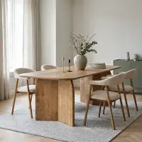 Giga Meubel Eettafel Dalarna Naturel Deens Ovaal 240cm