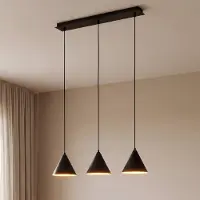 TK Lighting Hanglamp Cono, dimbaar, zwart, Woon-/ Eetkamer, metaal, Modern, hanglamp