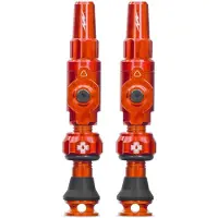 Muc-Off Tubeless Valve Big Bore Lite Small Orange Presta Valve 30mm