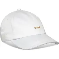 BOSS Pet van katoenen twill met metalen logodetail