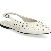 Tamaris Ballerina met riempjes zilver / wit