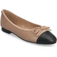 Steve madden Ballerina 'ELLISON' sand / zwart
