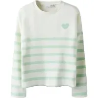 Name it Trui 'NKFLine' pastelgroen / wit