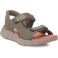 SKECHERS GO WALK FLEX SANDAL-EASY ENTR Heren Sandalen - Olijf