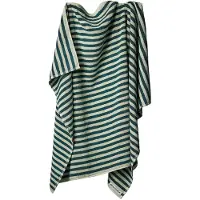 Bongusta - Naram Bath Sheet - Strandlaken 150 x 100 cm, sea foam & deep teal