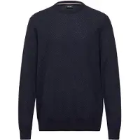 HUGO BOSS Boss Black Habito trui navy gebreid katoen