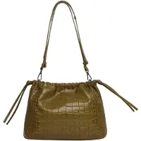 HVISK Dames Schoudertassen Arcane Trace - Khaki - Maat ONESIZE