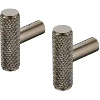 Blomus Wandhaakje Rof Elongated Burned Metal (Set van 2)