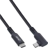 InLine USB 3.2 Gen.1-kabel, USB-C-male/male schuin voor VR, zwart, 5m