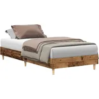 vidaXL Bedframe Oud hout Bewerkt hout