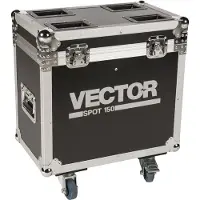 LightmaXX TOUR CASE - 2x VECTOR SPOT 150 - Voor moving heads
