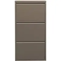 Kare design Schoenenkast Caruso taupe 3 laden