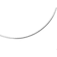 The Jewelry Collection Ketting Omega Bol 4,0 mm - Zilver