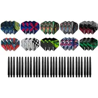 GOAT Dart Flights en Dart Shafts - Multipack - 20 Sets - 60 Stuks - Extra Stevig - Darts Flights - Darts Shafts - Medium