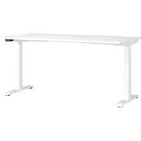 Huisenthuis.nl Elektrisch zit-sta Bureau Galileo Wit - 160x80cm - Hoogte 120 cm - In hoogte verstelbaar