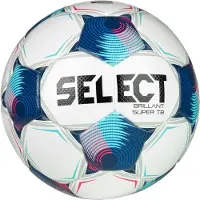 Select Brillant Super Tb V25 Wedstrijdbal - Wit / Blauw / Roze | Maat: 5