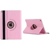 Ntech Hoes geschikt voor iPad 2021 / 2020 / 2019 (9e/8e/7e Generatie / 10.2 inch) 10.2" 360° draaibare Hoes - Licht Rose
