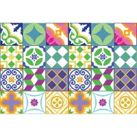 Walplus muursticker Spaans 1 15 x 15 cm PVC 24 stuks