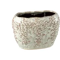 Ptmd Bloempot Avis - 28x18x20 cm - Keramiek - Creme