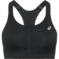 Asics - Women's Road Combination Zip Bra - Sportbeha 75 - Cup: B, zwart