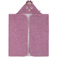 Trixie Badcape - Mrs. Peacock - 70x130cm - 100% Biologisch Katoen - Hooded Towel - Handig formaat