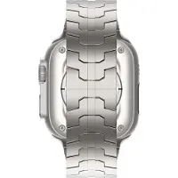 Go Go Gadget - RVS Band - Titanium - Geschikt voor Apple Watch 42mm, 44mm, 45mm, 46mm, 49mm Vlindergesp - Titanium