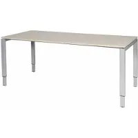 Schaffenburg Verstelbaar Bureau - Domino 180x90 Eiken - alu frame
