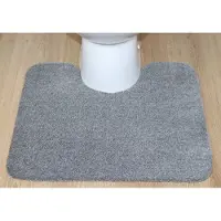 Prima - Soft - WC mat - grijs - 50x60cm - antislip - met uitsparing 21cm