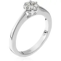 Orphelia RD-3363/52 - Ring - 18 Karaat Witgoud / Diamant 0.26 ct