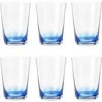 Broste Copenhagen Hue glazen 30cl blauw set van 6 stuks - 14496251