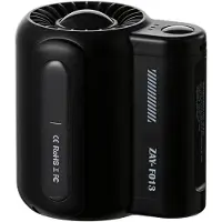 VHV - Tailleventilator met clip - 4500mAh USB oplaadbaar, 3 snelheden, zwart model voor werk, reizen en camping