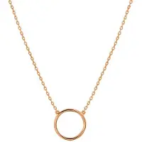 The Jewelry Collection Roségoud Collier rondje 0 4401256